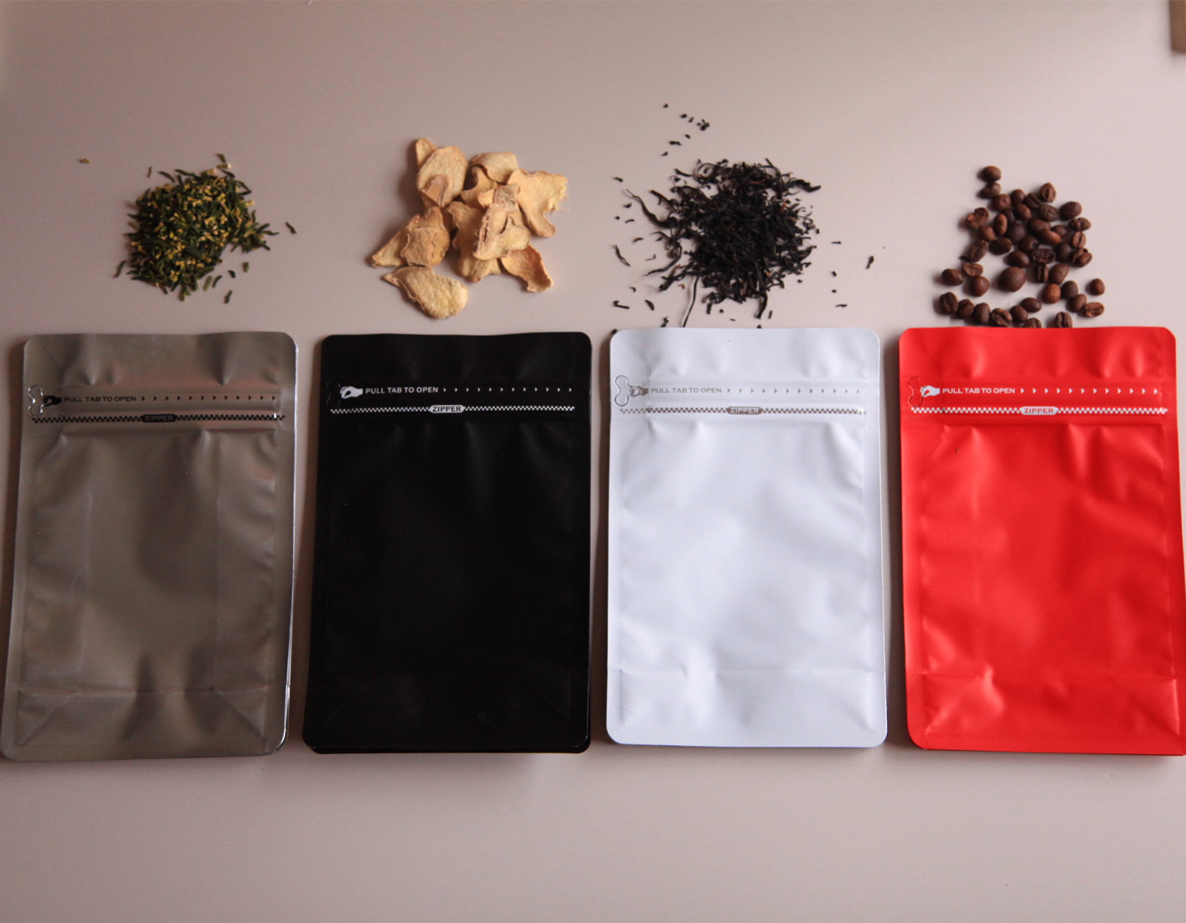 self stand tea bags
